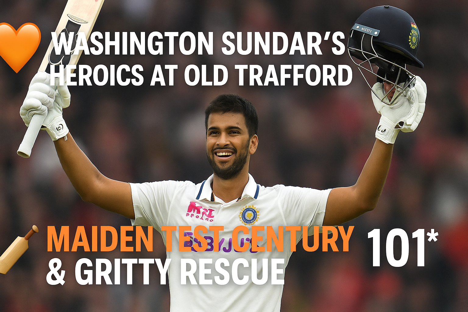 Washington Sundar century