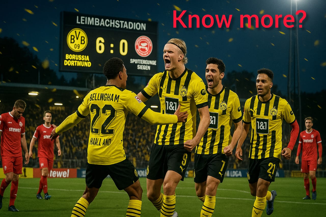Sportfreunde Siegen vs Borussia Dortmund