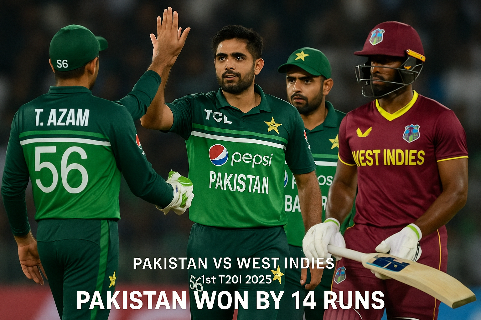 Pakistan vs West Indies 1st T20I 2025