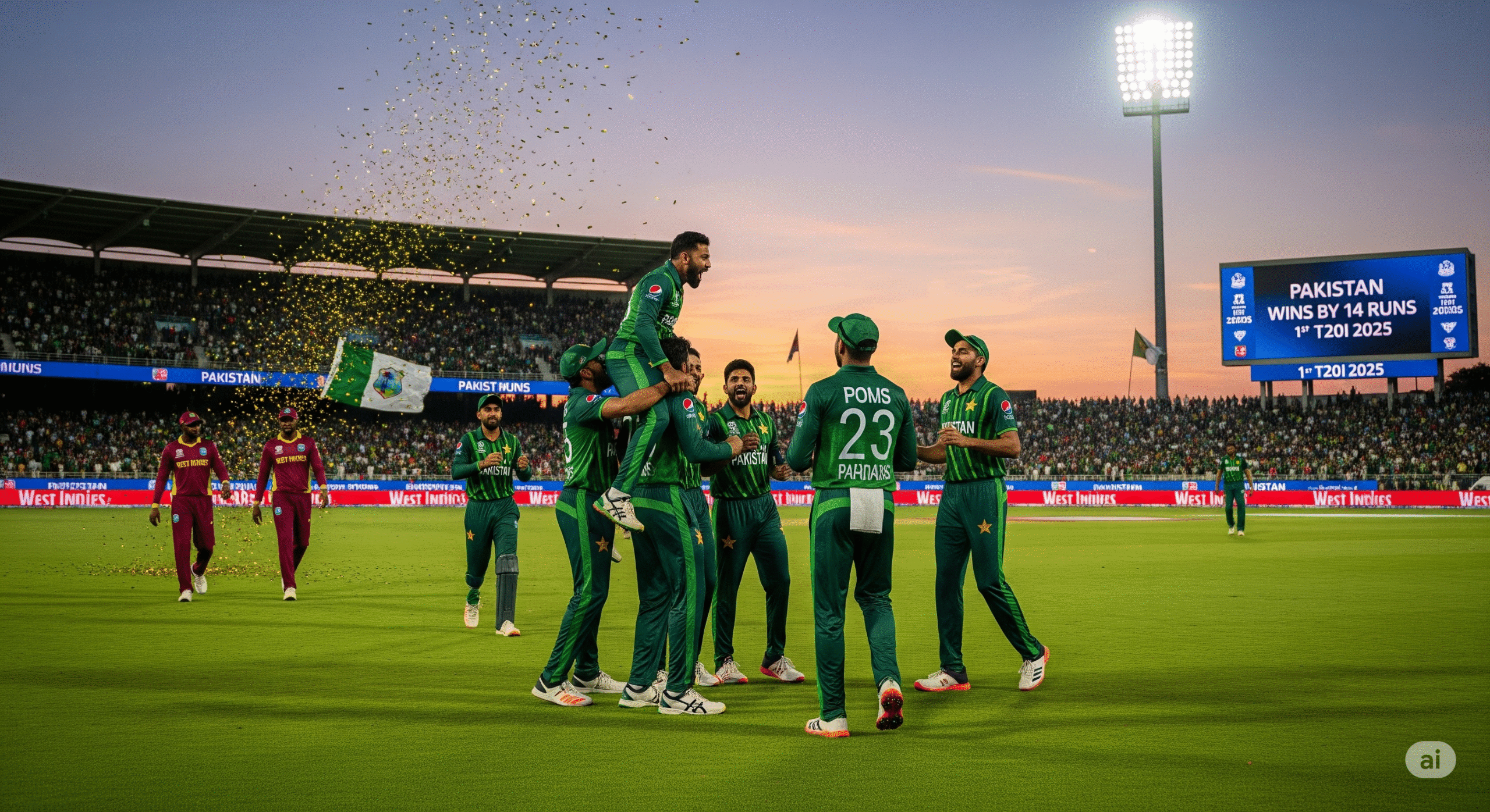Pakistan vs West Indies 1st T20I 2025