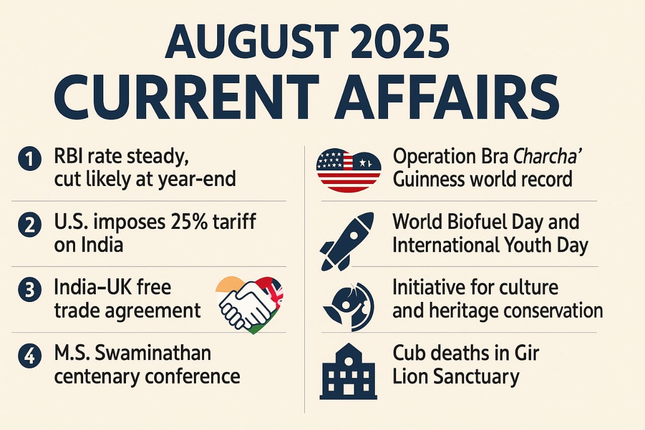 Today Current Affairs 6 August 2025