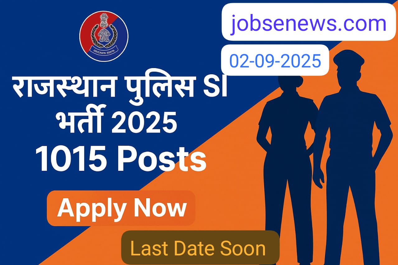 Rajasthan Police SI Recruitment 2025