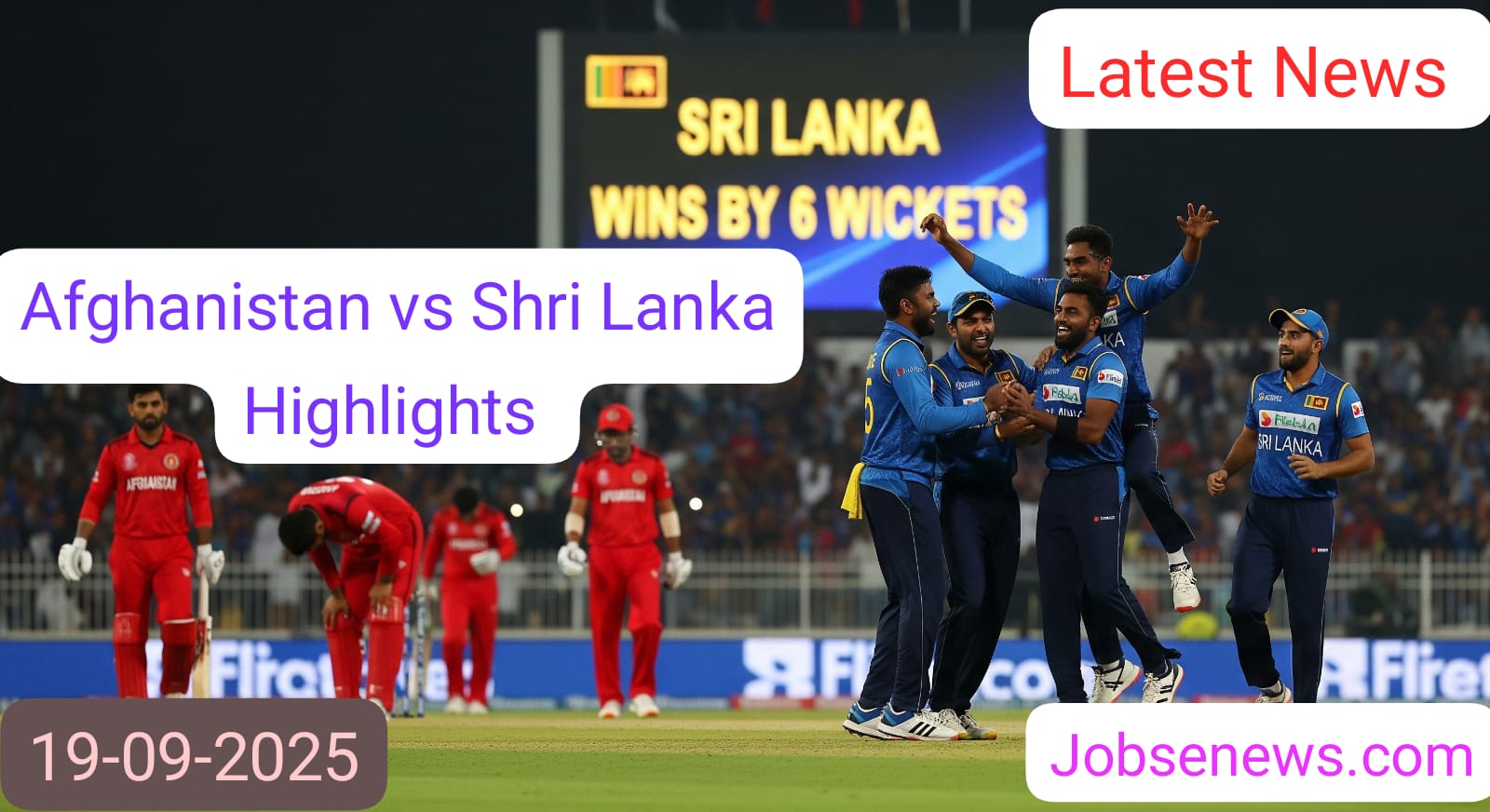Afghanistan vs Sri Lanka Asia Cup 2025