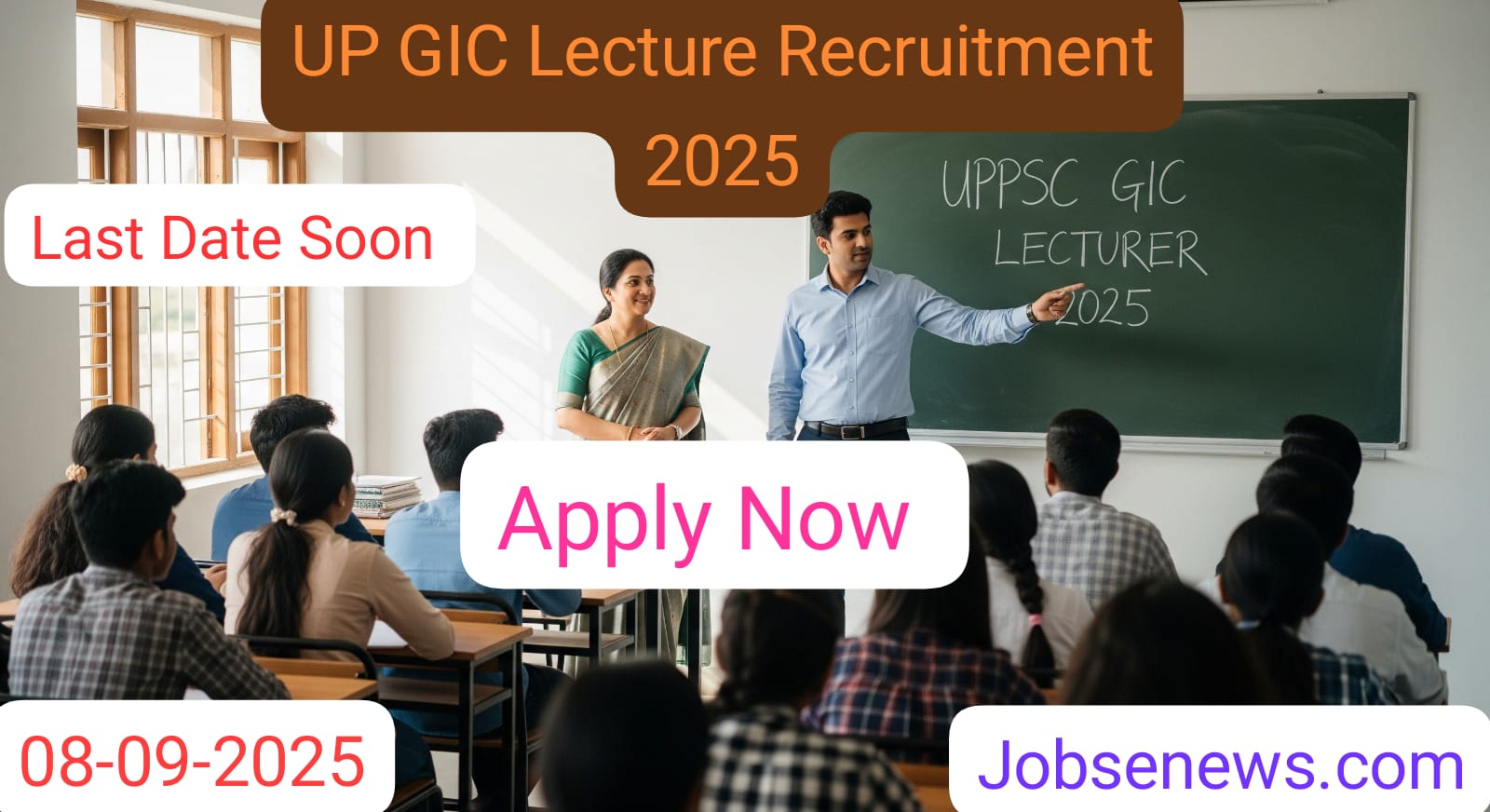 UPPSC GIC Lecturer Notification 2025