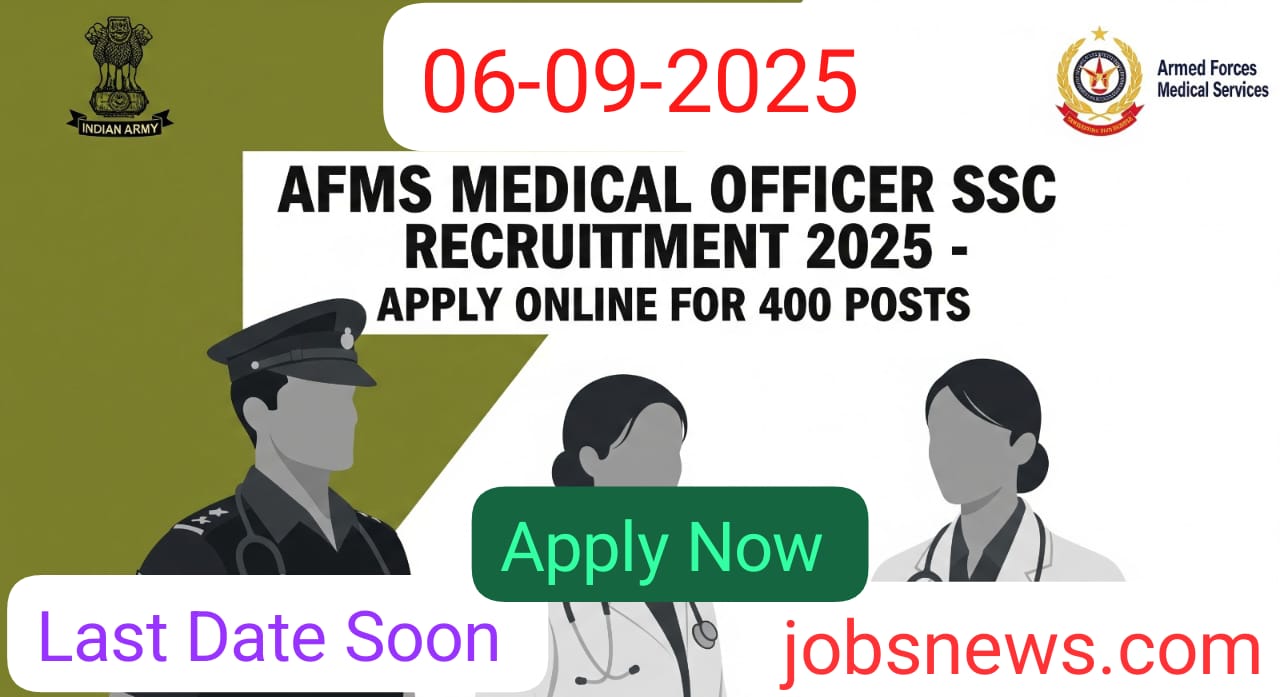 AFMS Medical Officer Recruitment 2025