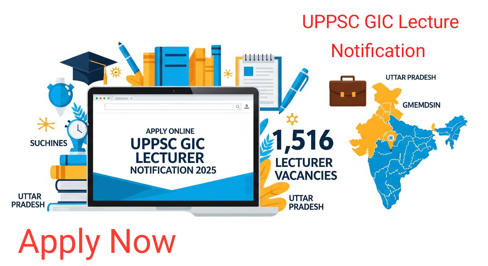 UPPSC GIC Lecturer Notification 2025