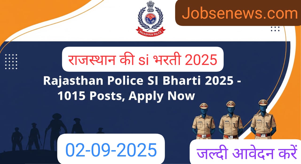 Rajasthan Police SI Recruitment 2025