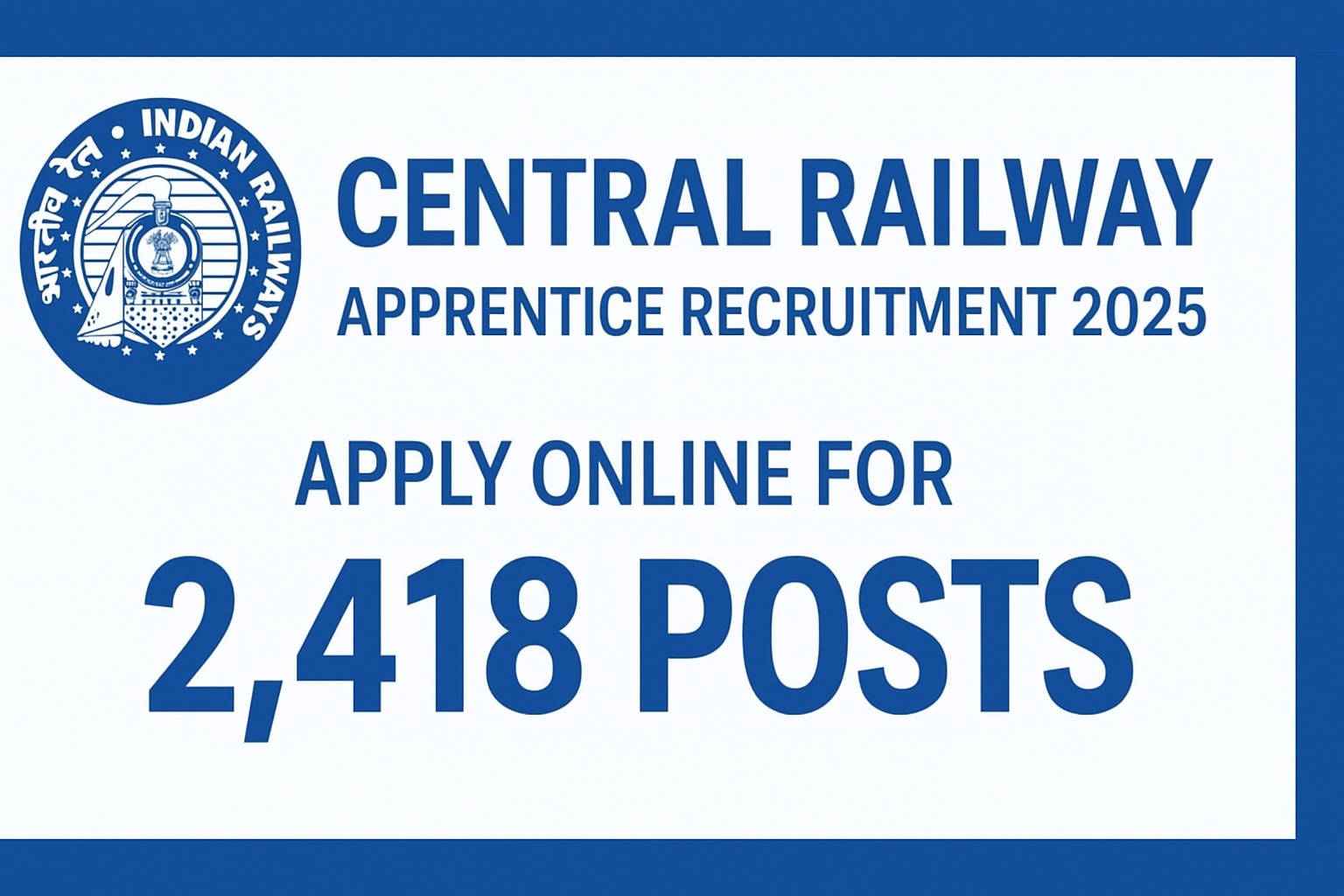 Central Railway Apprentice Recruitment 2025
